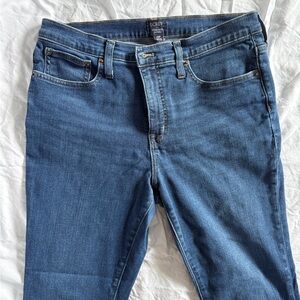 J. Crew Dark Blue 9” Mid-Rise Skinny Jeans